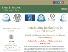 Tablet Screenshot of centraltexasbankruptcy.com